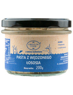 PASTA Z ŁOSOSIA WĘDZONEGO BEZGLUTENOWA 200 g - SMOLIN FISH (NA ZAMÓWIENIE)
