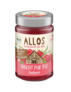 MUS MALINOWY (75 % OWOCÓW) BEZGLUTENOWY BIO 200 g - ALLOS