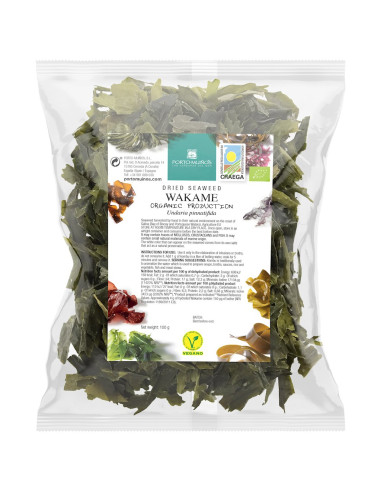 ALGI MORSKIE SUSZONE - WAKAME BIO 100 g  - PORTO MUINOS