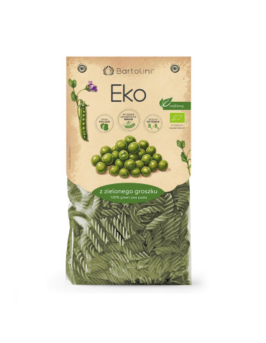 MAKARON PROTEINOWY (Z GROSZKU ZIELONEGO) ŚWIDERKI BIO 250 g - BARTOLINI
