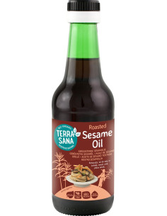 OLEJ SEZAMOWY (Z PRAŻONYCH NASION) BEZGLUTENOWY BIO 250 ml - TERRASANA