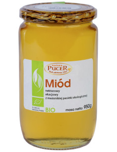 MIÓD AKACJOWY  BIO 950 g - PASIEKA PUCER