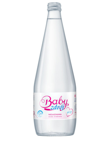 WODA ŹRÓDLANA NIEGAZOWANA 700 ml (SZKŁO) - AQUA EAST (BABY ZDRÓJ)