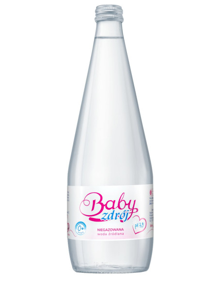 WODA ŹRÓDLANA NIEGAZOWANA 700 ml (SZKŁO) - AQUA EAST (BABY ZDRÓJ)