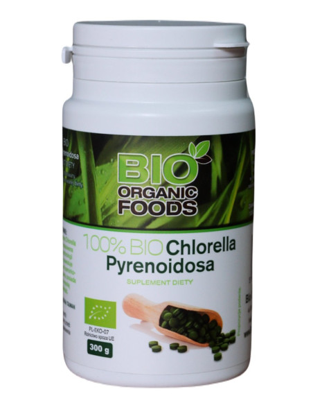 CHLORELLA PYRENOIDOSA BIO (250 mg) 1200 TABLETEK - BIO ORGANIC FOODS
