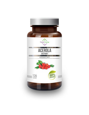 ACEROLA EKSTRAKT (600 mg) 120 KAPSUŁEK - SOUL FARM
