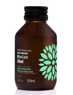 SHOT KOMBUCHA PROBIOTYK RELAX BEZGLUTENOWY BIO 100 ml - VIGO