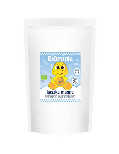 KASZKA MANNA BEZ DODATKU CUKRÓW BIO 500 g - BIOMINKI