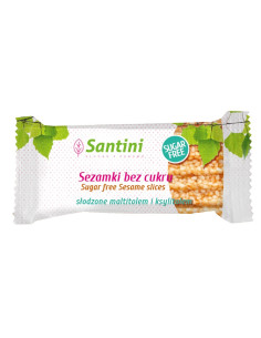 SEZAMKI SŁODZONE MALTITOLEM I KSYLITOLEM 27 g - SANTINI