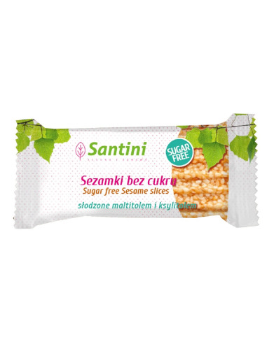 SEZAMKI SŁODZONE MALTITOLEM I KSYLITOLEM 27 g - SANTINI