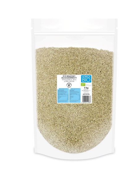 RYŻ BRĄZOWY DŁUGOZIARNISTY BEZGLUTENOWY BIO 5 kg - HORECA (BIO PLANET)
