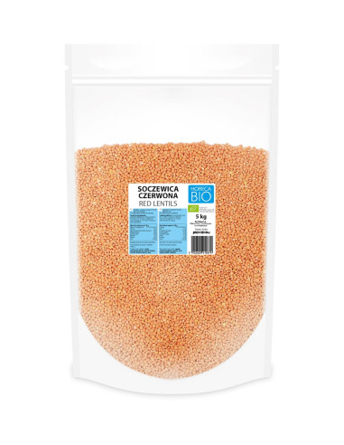SOCZEWICA CZERWONA BIO 5 kg - HORECA (BIO PLANET)