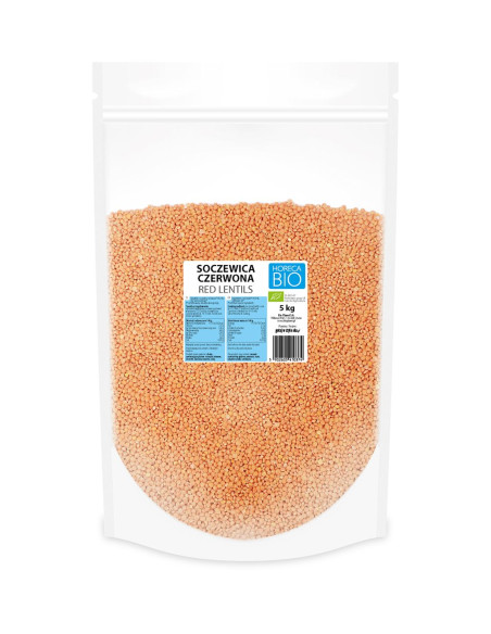 SOCZEWICA CZERWONA BIO 5 kg - HORECA (BIO PLANET)