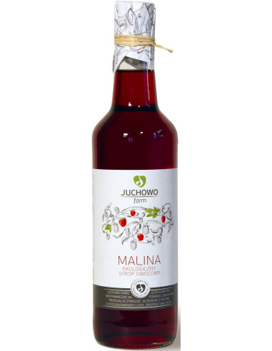 SYROP MALINOWY BIO 500 ml - JUCHOWO (FUNDACJA)