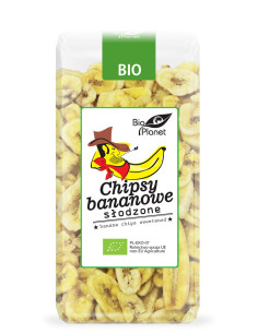 CHIPSY BANANOWE SŁODZONE BIO 150 g - BIO PLANET