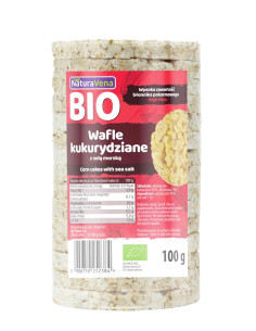 WAFLE KUKURYDZIANE Z SOLĄ MORSKĄ BIO 100 g - NATURAVENA