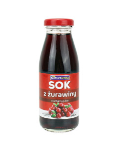 SOK Z ŻURAWINY 250 ml - NATURAVENA