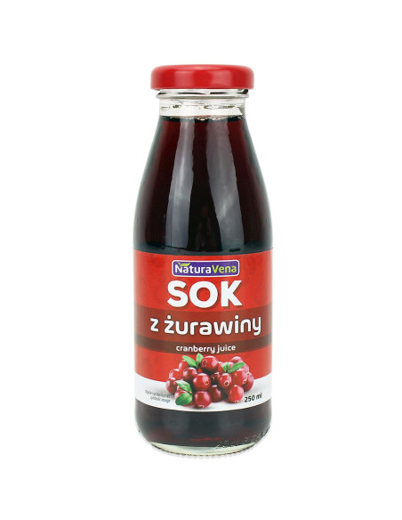 SOK Z ŻURAWINY 250 ml - NATURAVENA
