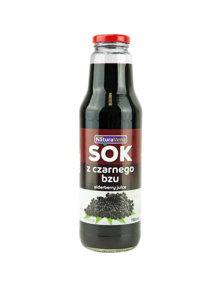 SOK Z CZARNEGO BZU 750 ml - NATURAVENA