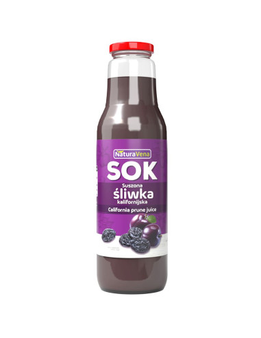 SOK Z SUSZONYCH ŚLIWEK KALIFORNIJSKICH 750 ml - NATURAVENA