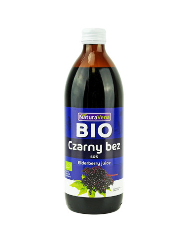 SOK Z CZARNEGO BZU BIO 500 ml - NATURAVENA