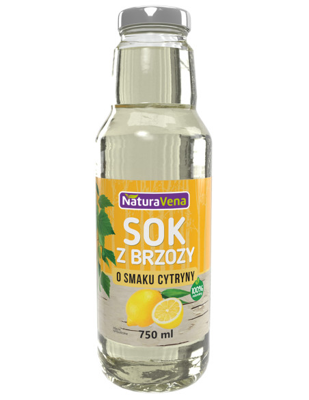 SOK Z BRZOZY Z CYTRYNĄ 750 ml - NATURAVENA