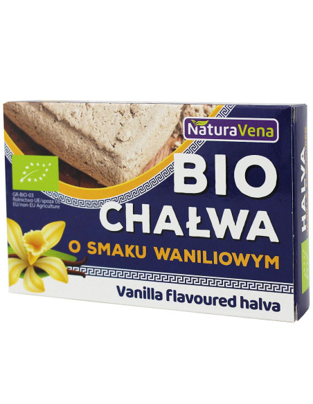 CHAŁWA O SMAKU WANILIOWYM BIO 200 g - NATURAVENA