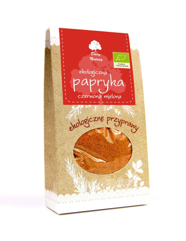PAPRYKA SŁODKA MIELONA BIO 50 g - DARY NATURY