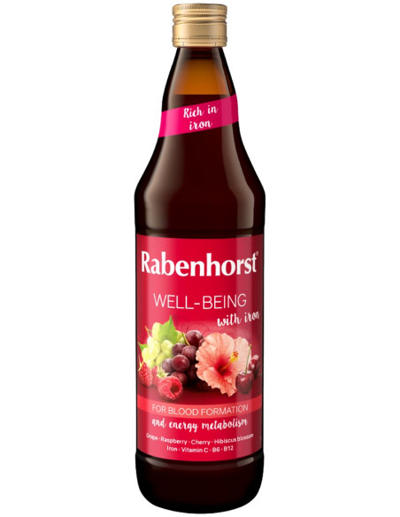 SOK WIELOOWOCOWY NFC Z ŻELAZEM I WITAMINAMI C, B6, B12 750 ml - RABENHORST