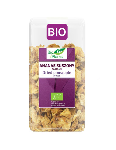 ANANAS SUSZONY KAWAŁKI BIO 100 g - BIO PLANET