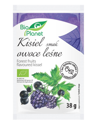 KISIEL O SMAKU OWOCÓW LEŚNYCH Z OWOCAMI JAGODOWYMI BIO 38 g - BIO PLANET