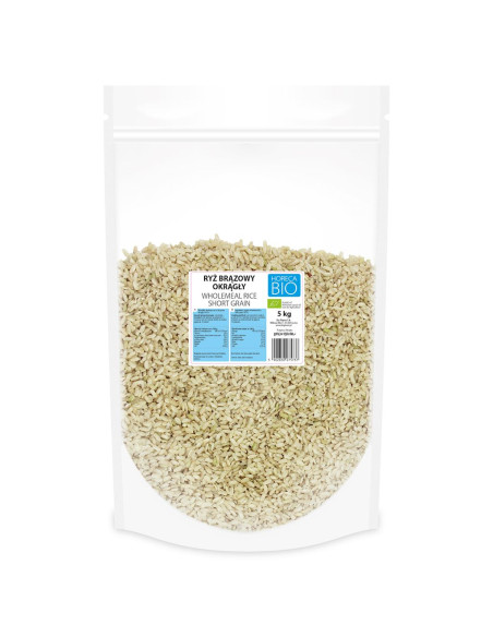 RYŻ BRĄZOWY OKRĄGŁY BIO 5 kg - HORECA (BIO PLANET)