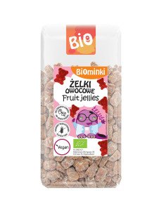 ŻELKI OWOCOWE BEZ DODATKU CUKRÓW BEZGLUTENOWE BIO 400 g - BIOMINKI