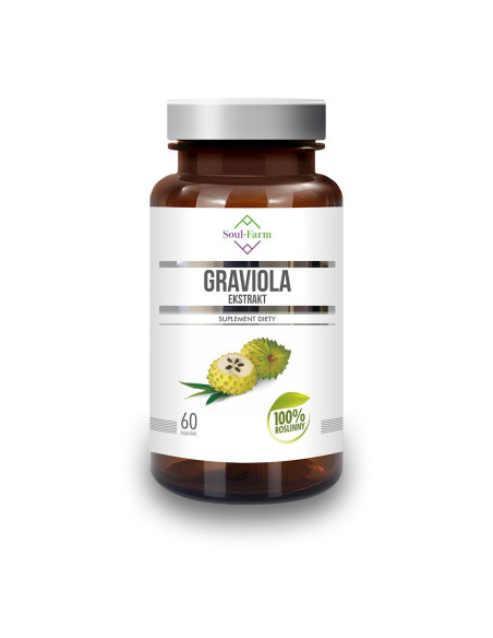 GRAVIOLA EKSTRAKT (550 mg) 60 KAPSUŁEK - SOUL FARM