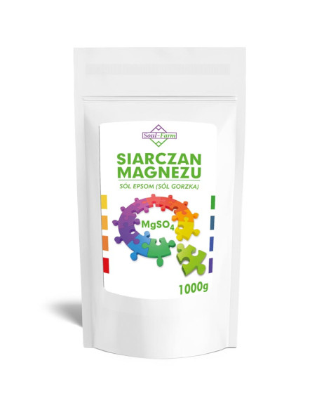 SÓL GORZKA EPSOM (KĄPIELOWA) 1 kg - SOUL FARM