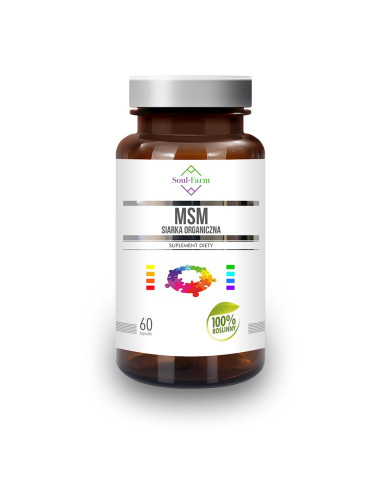 MSM SIARKA ORGANICZNA (650 mg) 60 KAPSUŁEK - SOUL FARM