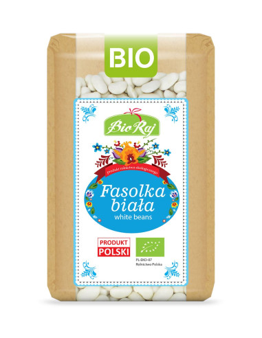 FASOLKA BIAŁA BIO (POLSKA) 500 g - BIO RAJ