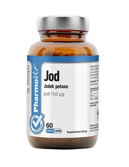 JODEK POTASU (150 mcg) BEZGLUTENOWY 60 KAPSUŁEK - PHARMOVIT (CLEAN LABEL)