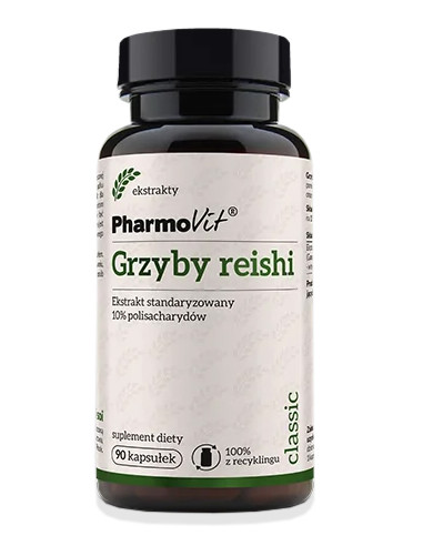 GRZYBY REISHI EKSTRAKT (400 mg) BEZGLUTENOWY 90 KAPSUŁEK - PHARMOVIT (CLASSIC)