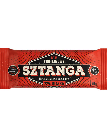 BATON PROTEINOWY SZTANGA BEZGLUTENOWY 70 g - ZMIANY ZMIANY