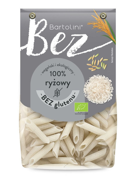 MAKARON (RYŻOWY) PENNE BEZGLUTENOWY BIO 250 g - BARTOLINI