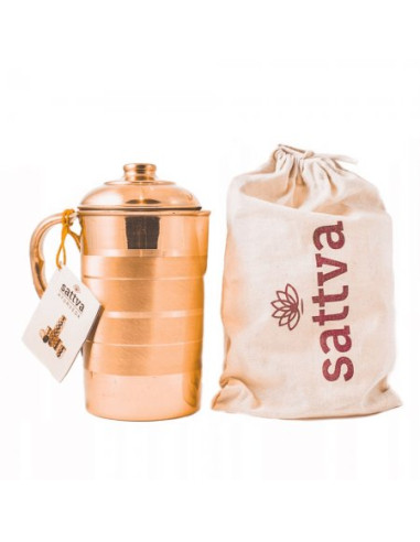 DZBANEK MIEDZIANY STRIPE 1,95 L - SATTVA (AYURVEDA)