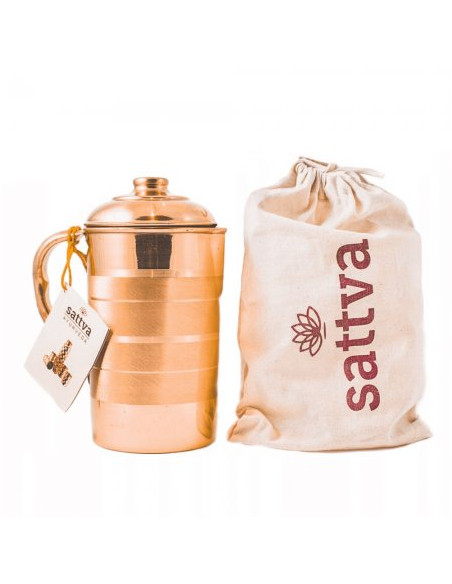 DZBANEK MIEDZIANY STRIPE 1,95 L - SATTVA (AYURVEDA)