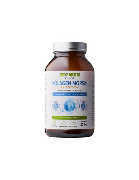 KOLAGEN RYBI 3 x PEPTYDY W PROSZKU 225 g - BIOWEN