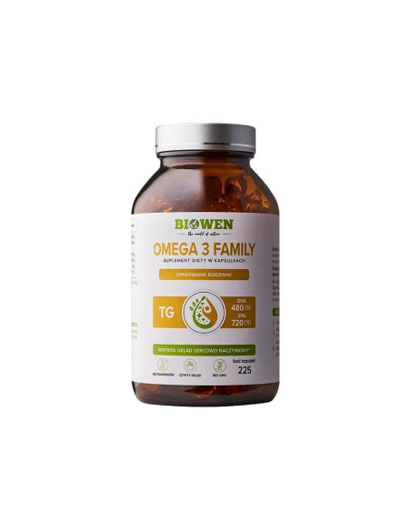 OMEGA-3 FAMILY 225 KAPSUŁEK - BIOWEN