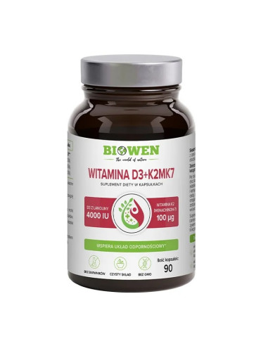 WITAMINA D3 + K2 90 KAPSŁEK - BIOWEN