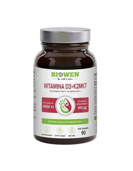 WITAMINA D3 + K2 90 KAPSŁEK - BIOWEN