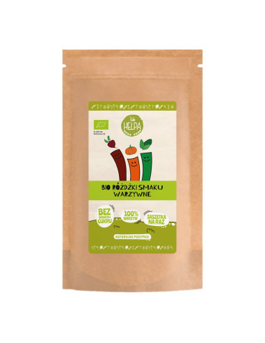 RÓŻDŻKI SMAKU WARZYWNE (LIOFILIZOWANE WARZYWA) BIO (9 x 2 g) 18 g - HELPA