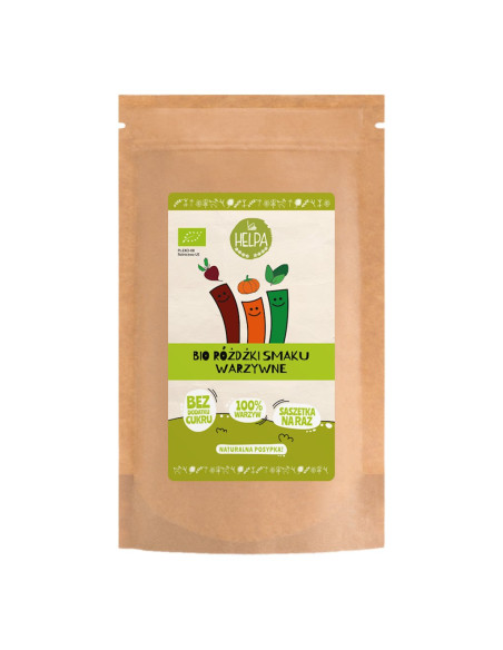 RÓŻDŻKI SMAKU WARZYWNE (LIOFILIZOWANE WARZYWA) BIO (9 x 2 g) 18 g - HELPA