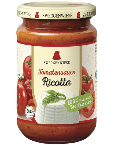 SOS POMIDOROWY Z RICOTTĄ BEZGLUTENOWY BIO 340 ml - ZWERGENWIESE
